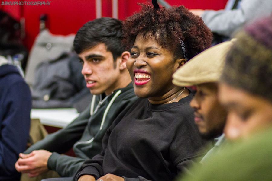 An engaged audience at a You Press event