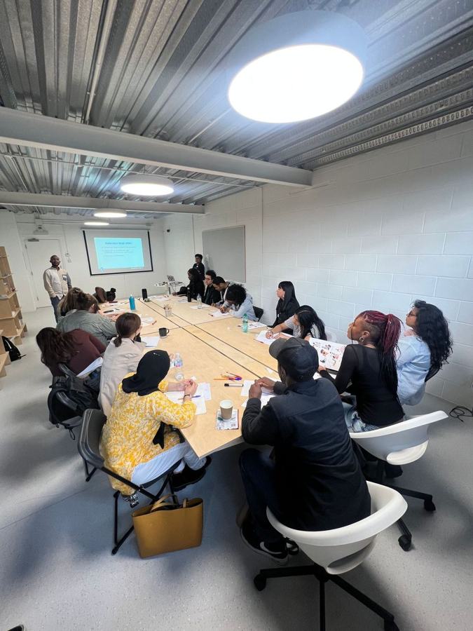 A You Press workshop in progress
